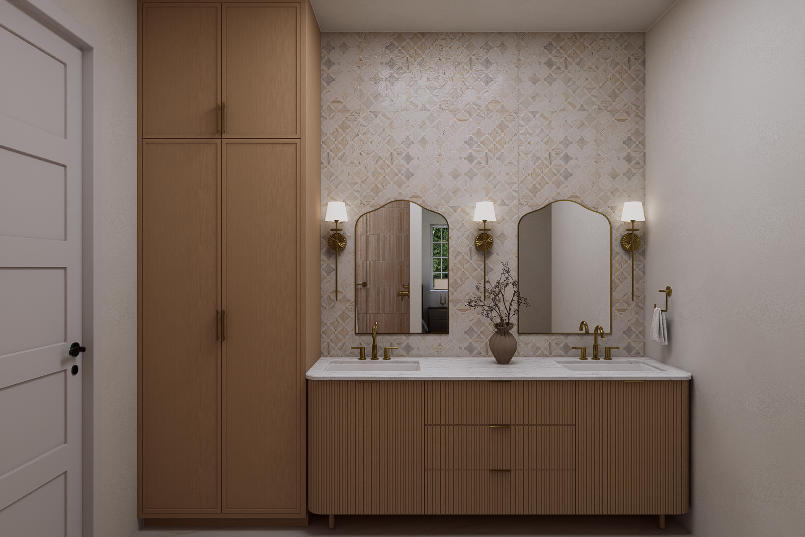 Master bath shower rendering